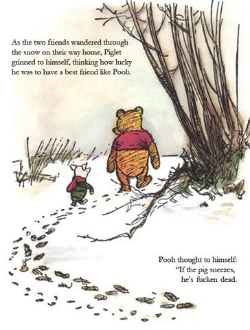 Pooh, piglet, and the swine flu…