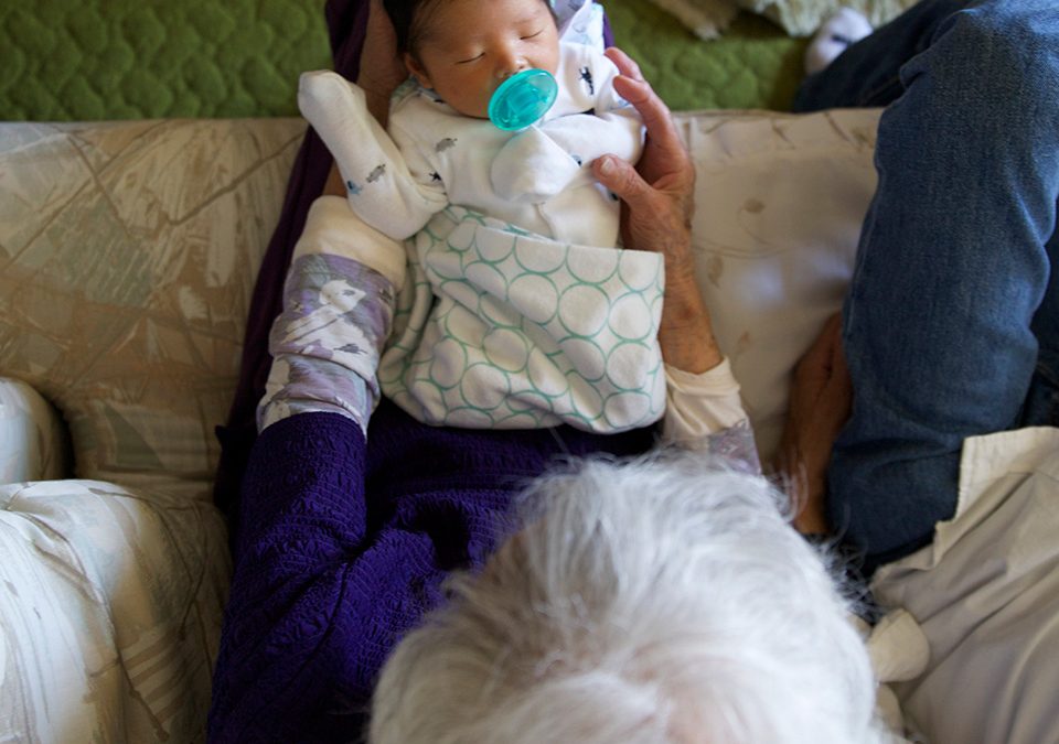 Day 7: Great-Grandma, Auntie Gloria and cousin Taylor!