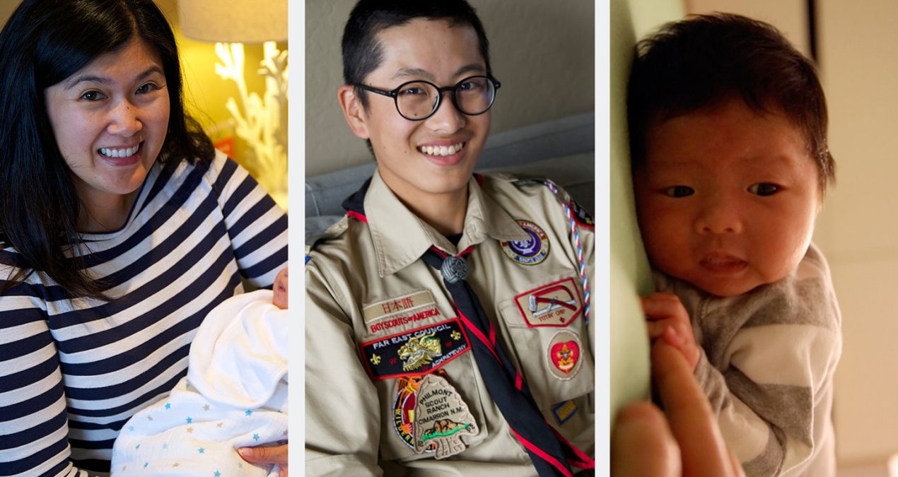 Week 3 updates: Auntie Jenn, family from Japan, and tummy time!