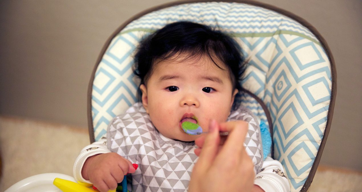 Next solid food: Fresh peas!