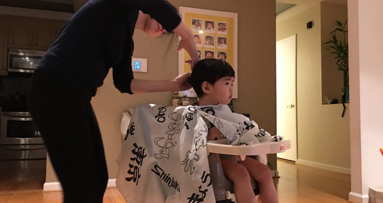 Haircuts for the boys!