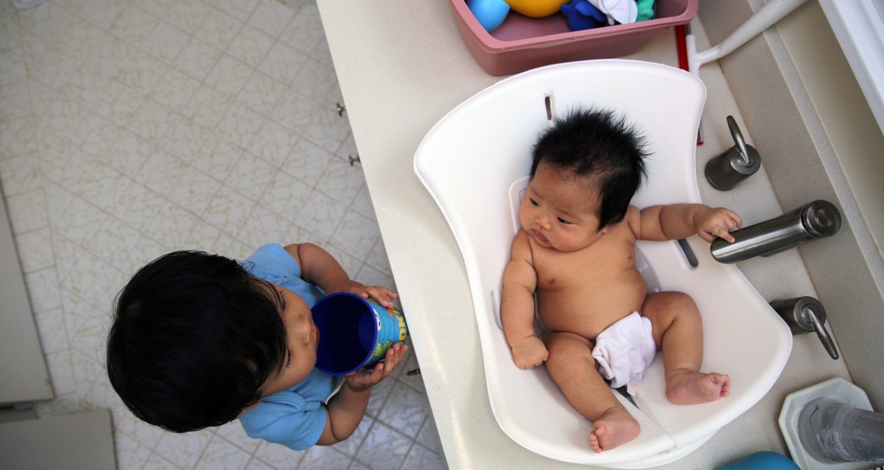 Jordan’s bath-time helper!