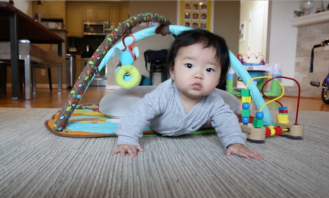 Look who’s crawling!