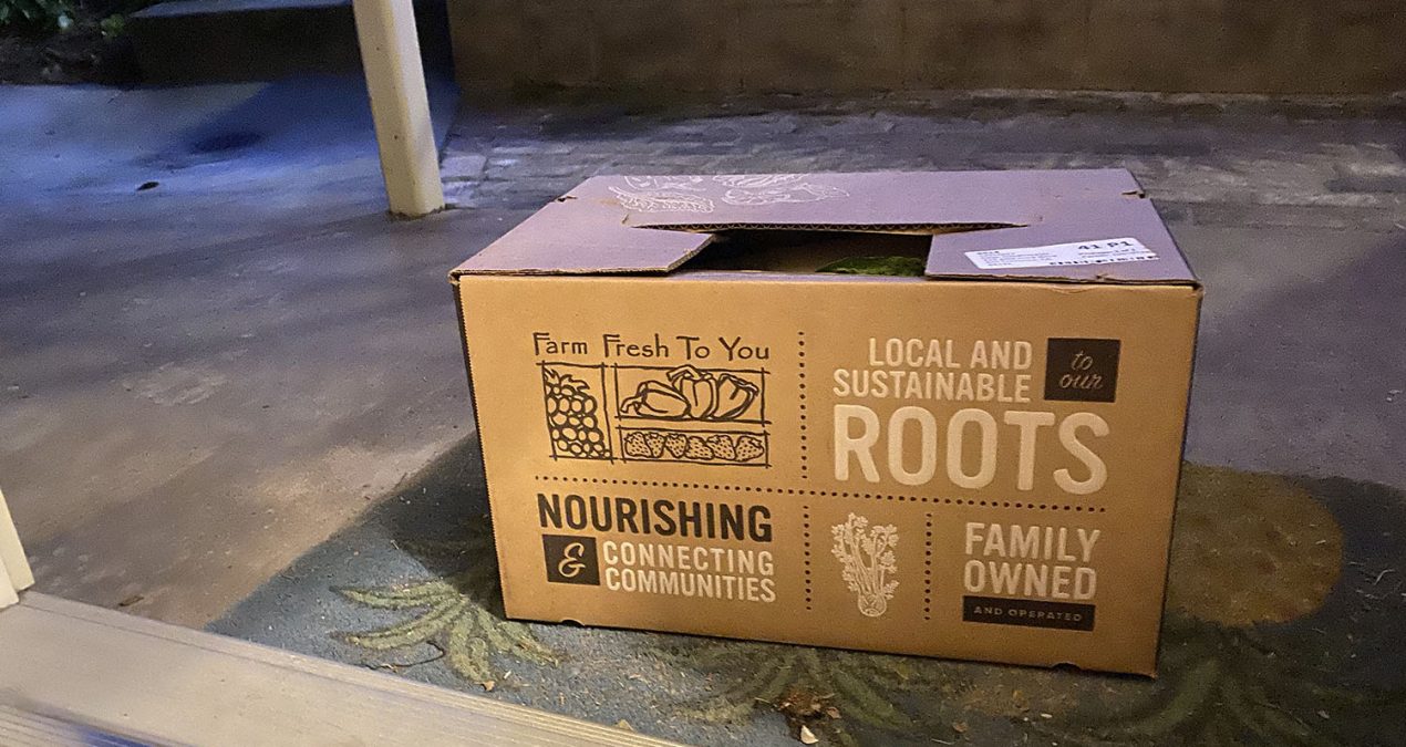 Our Farm fresh box arrived!
