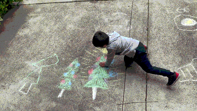 Sidewalk chalk!