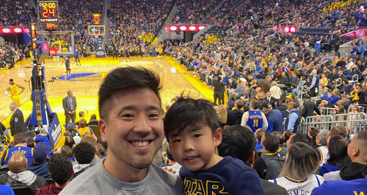 Our first NBA game at the new chase center!