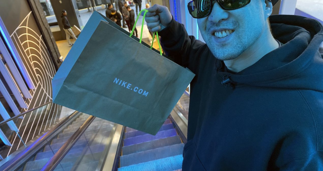 Niketown in-store pickup with John